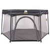 DERYAN Portable PlayPen 135x135x75 cm Black