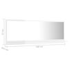 vidaXL Bathroom Mirror High Gloss White 100x10.5x37 cm Engineered Wood