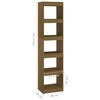 vidaXL Book Cabinet/Room Divider Honey Brown 40x30x167.5 cm Solid Pinewood