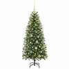vidaXL Artificial Christmas Tree with 150 LEDs Green 150 cm PE and PVC