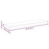 vidaXL Floating Wall Shelves 2 pcs Black 90x23.5x3.8 cm MDF