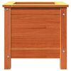 vidaXL Garden Planter Wax Brown 40 x 40 x 39 cm Solid Pine Wood