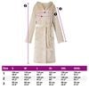 vidaXL Bathrobe Hoodie Beige XXXL Flannel