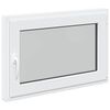 vidaXL Basement Window RISOR 90 x 50 cm PVC and Glass White