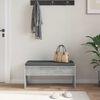 vidaXL Hall Bench with Cushion Concrete Grey 83 x 38 x 40 cm