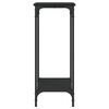 vidaXL Console Table Black 75x30.5x75 cm Engineered Wood
