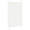 vidaXL Pleated Blind White 95x150 cm Fabric Width 94.4 cm Polyester
