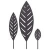 vidaXL Garden Stake 3 pcs 116.5 x 35 x 3 cm Black Steel