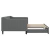 vidaXL Daybed with Trundle without Mattress Dark Grey 90x190 cm Single