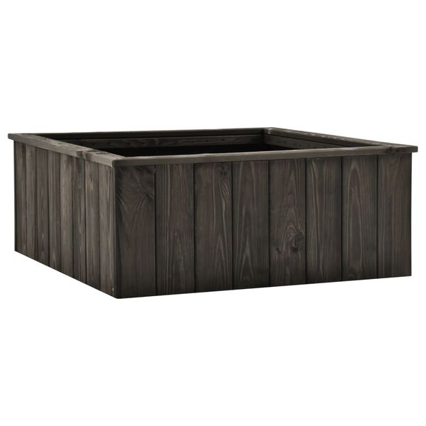 vidaXL Raised Bed Dark Grey 74x77x30 cm Solid Pinewood