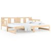 vidaXL Pull-out Day Bed without Mattress Solid Wood Pine 2x(80x200) cm