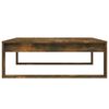 vidaXL Coffee Table Smoked Oak 100x100x35 cm Engineered Wood