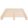 vidaXL Bed Frame without Mattress 90x190 cm Single Solid Wood Pine Single