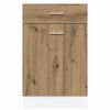 vidaXL Drawer Bottom Cabinet Lyon Artisan Oak 50x46x81.5 cm Engineered Wood