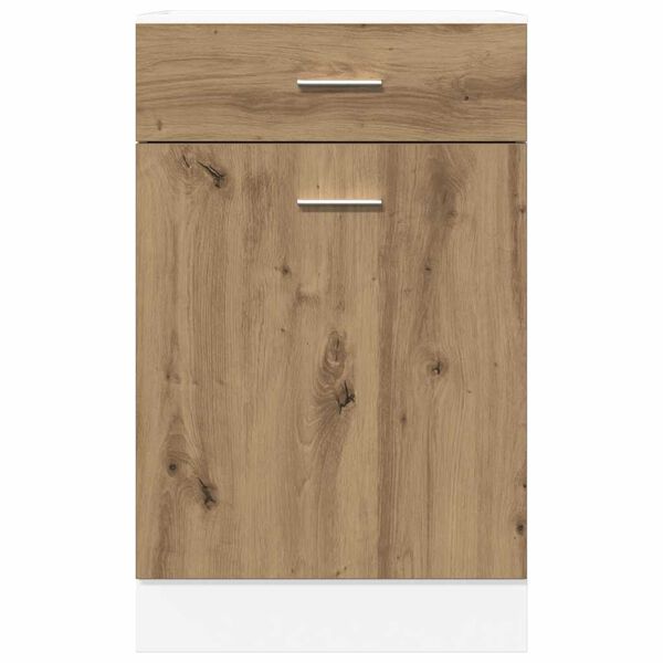 vidaXL Drawer Bottom Cabinet Lyon Artisan Oak 50x46x81.5 cm Engineered Wood
