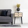 House Nordic Bedside Table Annelies Black and Natural