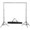 vidaXL Photo Studio Kit with Lights. Backdrop and Reflector