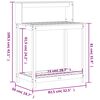 vidaXL Potting Table with Shelves White 82.5x50x109.5 cm Solid Wood Pine