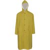 vidaXL Waterproof Heavy-duty Long Raincoat with Hood Yellow M