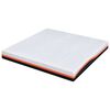 vidaXL Mattress White and Black 180 x 200 cm Gel-Infused Foam