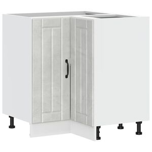 vidaXL Kitchen Corner Base Cabinet Lucca Concrete Grey Engineered Wood