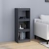 vidaXL Book Cabinet/Room Divider Grey 40x30x103.5 cm Solid Pinewood