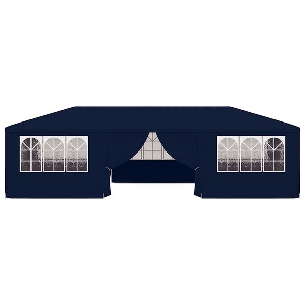 vidaXL Professional Party Tent with Side Walls 4x9 m Blue 90 g/m?