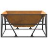 vidaXL Fire Pit Brown 80 x 80 x 40 cm Steel