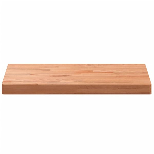 vidaXL Table Top 80x40x4 cm Rectangular Solid Wood Beech