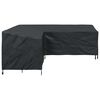 vidaXL Furniture Cover Black 235 x 235 x 85 cm 210D Oxford Fbric