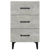 vidaXL Bedside Cabinet Concrete Grey 40x40x66 cm Engineered Wood