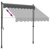 vidaXL Retractable Awning Anthracite 200x150 cm Fabric and Steel