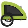 vidaXL Pet Bike Trailer Green Oxford Fabric and Iron
