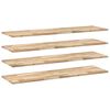 vidaXL Floating Shelves 4 pcs 120x40x2 cm Untreated Solid Wood Acacia