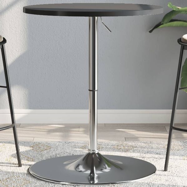vidaXL Bar Table Base 55x90 cm Chromed Steel