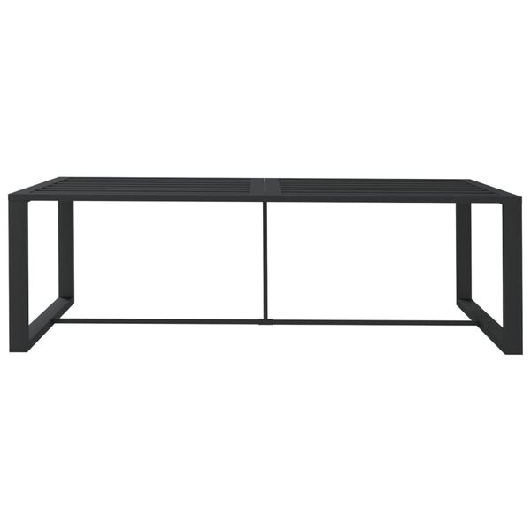 vidaXL Outdoor Dining Table Anthracite 120x60x66 cm Aluminium