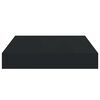 vidaXL Floating Wall Shelves 4 pcs Black 23x23.5x3.8 cm MDF