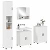 vidaXL Bathroom Furniture Set Wall-mounted 4 pcs High Gloss White