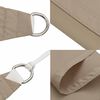 vidaXL Sun Shade Sail Taupe 2x2x2 m 100% Polyester Oxford