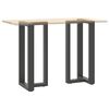 vidaXL Bar Table Legs T-Shaped&nbsp;2 pcs Anthracite 50x35x(90-91) cm Steel