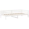 vidaXL Day Bed with Roof without Mattress White 90x200 cm Solid Wood