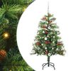 vidaXL Artificial Christmas Tree Green 150 cm PVC and Metal