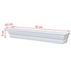 vidaXL Wall Shelves Aaliyah 2 pcs White