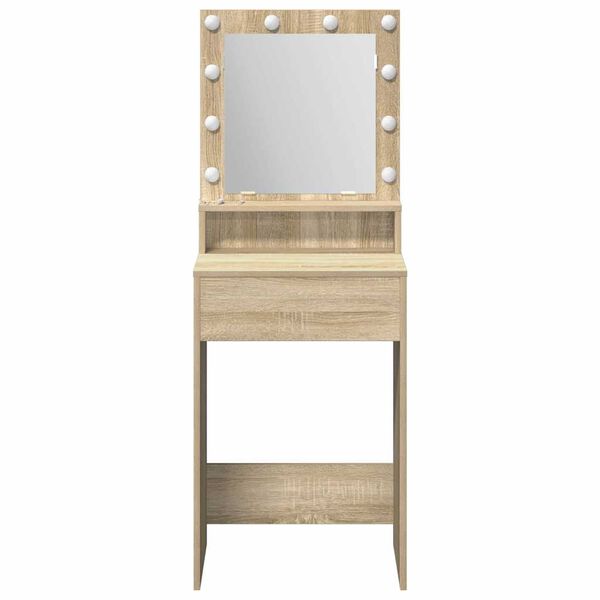 vidaXL Dressing Table Sonoma Oak 50 x 41 x 135 cm Engineered Wood