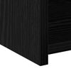 vidaXL Bookcase with Drawer Black Oak 30 x 42.4 x 185.2 cm
