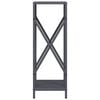 vidaXL Firewood Rack Anthracite 34x25x70 cm Cold-rolled steel