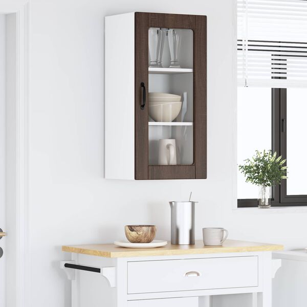 vidaXL Kitchen Cabinet Brown Oak 40 x 31 x 80 cm Engineered Wood