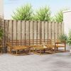 vidaXL Outdoor Sofa Set 7 pcs Natural Solid Acacia Wood