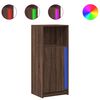 vidaXL Sideboard with LED Brown Oak 42.5x34x100 cm Engineered Wood
