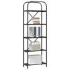 vidaXL Bookshelf Black Oak 60 x 30 x 183 cm Engineered wood